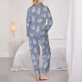 thumbnail image 6 of Goofa Cute Fat Cat Printed Women’s 2 Piece Pajama Set Super,Pajamas Women's Long Sleeve Sleepwear Soft Button Down Loungewear Pjs Lounge Set Nightwear-X-Large, 6 of 9