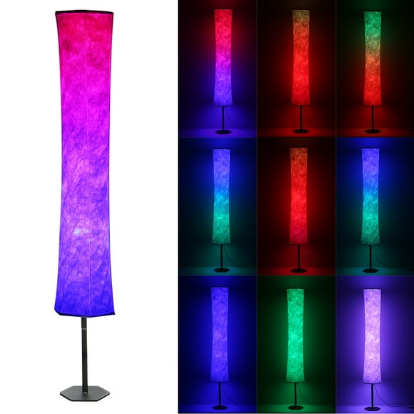 Floor lamp,C85-265v 11w Supported App Huiop Floor 11w Floor App Voice Lamp Supported App 32 Voice 32 Ported Wirel Huiop Dsfen Qisuo Cafe Shade Room Supported Study Room Bedroom White Huiop