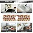 thumbnail image 7 of Watercolor Xmas Socks Sink Splash Guard for Faucet 2 Packs Faucet Absorbent Mats, Christmas Winter Holiday Faucet Handle Drip Catcher Quickly Drying Mat for Kitchen Counter Bathroom, 14.9"x5.5", 7 of 7