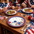 thumbnail image 4 of 50 Pcs Memorial Day Paper Plates 9" - 4th of July Patriotic Party Supplies, Independence Day & Veterans Day Party Decor (B), 4 of 6