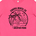 thumbnail image 4 of Inktastic Summer Vacation Mode Carmel Beach California Youth T-Shirt, 4 of 5