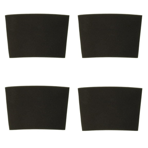 4-Pack 19-1600 Universal Foam Filter ,Compatible with Hyper Tough 5-12 Gallon Wet/Dry Vacuums