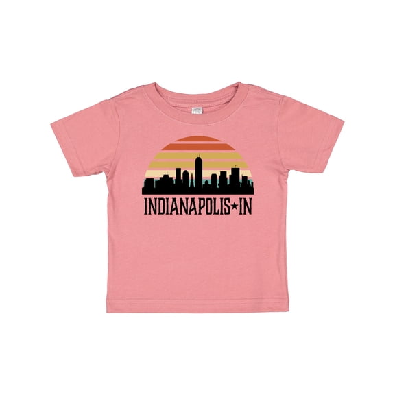 Inktastic Indianapolis Indiana Skyline Retro Boys or Girls Baby T-Shirt