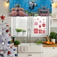thumbnail image 6 of 2 Pack Valances for Windows, Funny Diving Panda Window Valances for Living Room/Bedroom/Bathroom, Ocean Sea Coastal Coral Fish Marine Life Light Filtering Kitchen Curtain Valance 54"W x18" L, 6 of 9