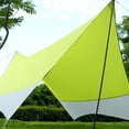 thumbnail image 3 of S SERENABLE Large Hammock Waterproof Tent TARP - Lightweight - Backpacking Hammock Shelter - Stakes, Poles Guy Ropes, Storage Bag Included Green Butterfly, 3 of 9
