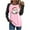 02 Pink, variant on YueHuiYing Womens Long Sleeve Shirts Basic Going Out Tops Fall Fashion Trendy Round Neck Outfits Clothes