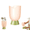 Pink, variant on Self-Draining Utensil Drying Holder - Flower Shape Cutlery Drying Cup with Tray Countertop Chopstick Fork Spoon Storage Organizer - Pink