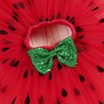 thumbnail image 6 of IBTOM CASTLE Baby Girls Watermelon 1st/2nd Birthday Outfit Princess Ruffle Romper Tutu Skirt Leggings Headband 4pcs Clothes Set 36 Months Red-I'm Three, 6 of 8