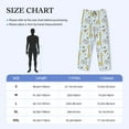 thumbnail image 2 of Mens Pajama Pants - Soft Sleep & Lounge Pants for Men, giraffe monkey_A Cuteness Casual PJ Bottoms Pants with Pockets, 2 of 5