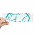 thumbnail image 1 of Illustration Verte Coquille Marine Autocollant Pare-Chocs Rectangulaire pour Carnet Fenêtre, 1 of 1