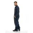 thumbnail image 3 of JuicyTrendz Men’s Long Sleeve Cotton Coverall Twill Deluxe Heavy Duty Front Zipper with Front & Back Pocket Navy XXL, 3 of 4