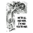 thumbnail image 3 of CafePress - We're All Mad Here! Alice In Wonderland's Cheshir - Women's Light Pajamas, 3 of 4