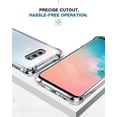 thumbnail image 5 of Clear Case for Samsung Galaxy S10E, Shockproof Bumper Protective Cover with Airbags Corners Hybrid Design Hard PC Back with Flexible TPU Frame, 5 of 14