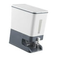 thumbnail image 1 of facefd Rice Dispenser Multifunctional Storage Container Cereal Dispenser for Rice Grain Dispenser Container Gray, 1 of 9