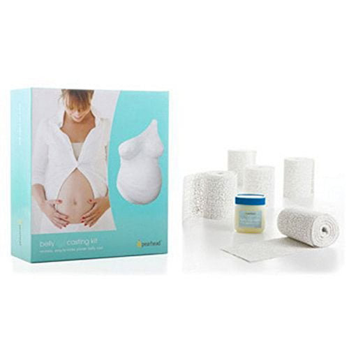 White pregnancy memory belly cast Pearhead Belly Casting Kit 