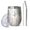 Pioneer Flower Floral-1, variant on 12oz Stemless Wine Tumblers Pioneer Flower Floral Print Pattern Vacuum Insulated Stainless Steel Travel Tumbler Cups Mug with Lid and Straw for Champaign,Cocktail,Beer with Cleaning Brush