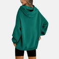 thumbnail image 6 of Htigea Sweatshirts for Women Oversized Fleece Hoodies Casual Loose Pullover Lightweight Fall Winter Tops with Pockets Multicolor XXL, 6 of 9
