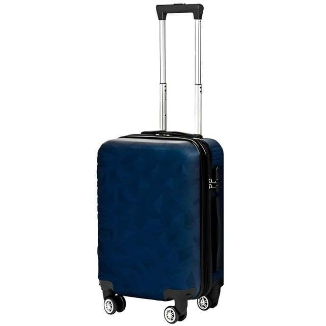 Maleta de Viaje Rigida con Ruedas Giratorias 360°, Maleta de Viaje 20´´ con Candado de Seguridad Boton de Ajuste de Altura Mango Suave Color Negro