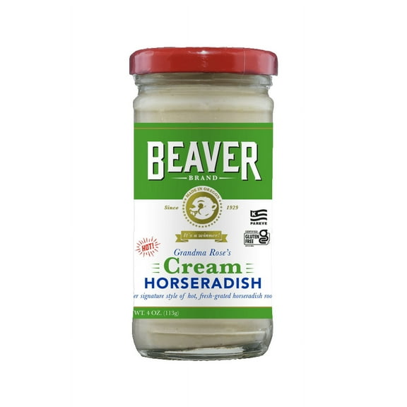 Pack of 12, Beaver Cream Style Horseradish, 4 oz