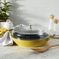 thumbnail image 4 of Staub Cast Iron 3.5-qt Braiser with Glass Lid - Citron, 4 of 7