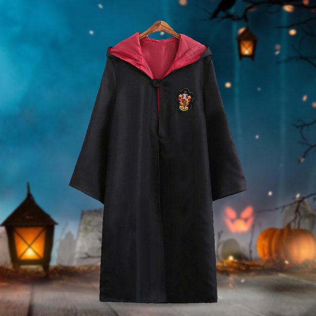 Harris School of Witchcraft Wizardry Cosplay ropa película adulto niño capa conjunto