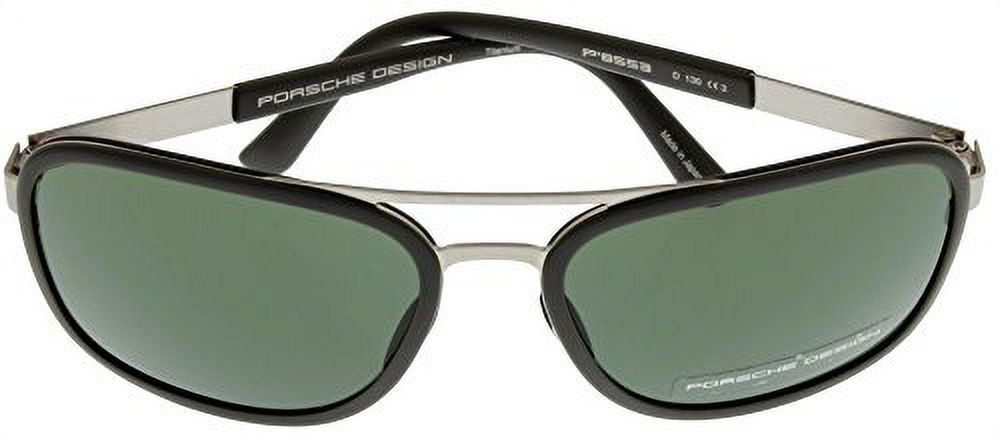 Porsche Design Sunglasses Aviator Titanium Grey Silver Unisex P8553 D Size: Lens/ Bridge/ Temple: 59-17-130 - image 3 of 4