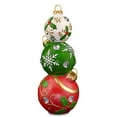 thumbnail image 3 of 40cm/16in Lighted Christmas Ball Ornament Stacker, Polyresin Tiered Holiday Tabletop Decor, Color Changing LED Display, 3 of 11