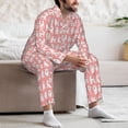 thumbnail image 7 of Naloa Cute Poodle Dog Men’s Pajamas Set - Long Sleeve Button Down Sleep Shirt and Pajama Bottoms Sleepwear Set-X-Large, 7 of 7