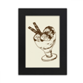 thumbnail image 1 of Brown Chocolate Bar Ice Glass Ball Desktop Photo Frame Picture Display Art Painting Exhibit, 1 of 3
