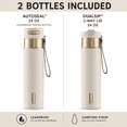 thumbnail image 2 of Contigo® 2-Pack 24 oz Leakproof Water Bottles – DualSip 2-Way Lid & AutoSeal®, Insulated, Carrying Strap, BPA-Free, Oatmeal with Champagne Accents, 2 of 7