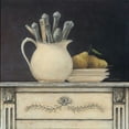 thumbnail image 2 of Fisk, Arnie 26x26 Black Ornate Wood Framed with Double Matting Museum Art Print Titled - Antique Silverware, 2 of 4