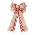 thumbnail image 1 of EGNMCR Bows & Ribbons, Ribbons for Crafts Christmas Large Bow Double-layer Linen Bow Christmas Tree Decoration Bow Holiday Pendant, 1 of 1