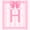 Pink H, variant on Manfei Pink Bow Letter H Print Twin Comforter Sets for Girls, Princess Ribbon Bedding Set, Pink Reversible, 2 Pieces