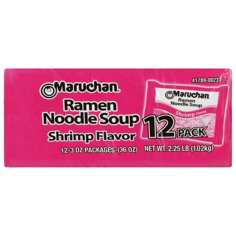 marurun728ページ 48 pack) Maruchan Ramen Noodle Shrimp Flavor Soup, 3 oz, 12 Count