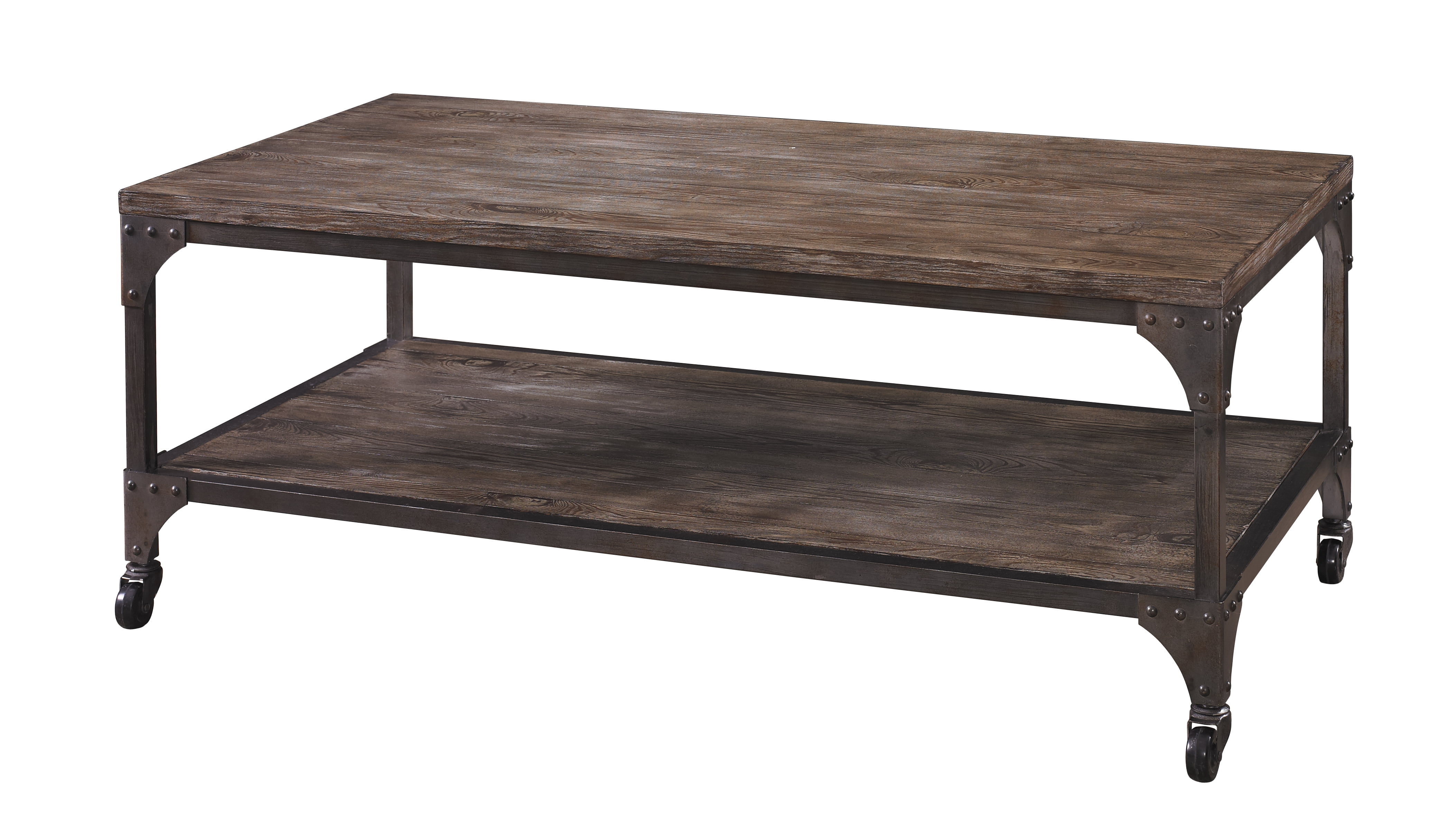 Powell Benjamin Reclaimed Tail Table Driftwood Finish