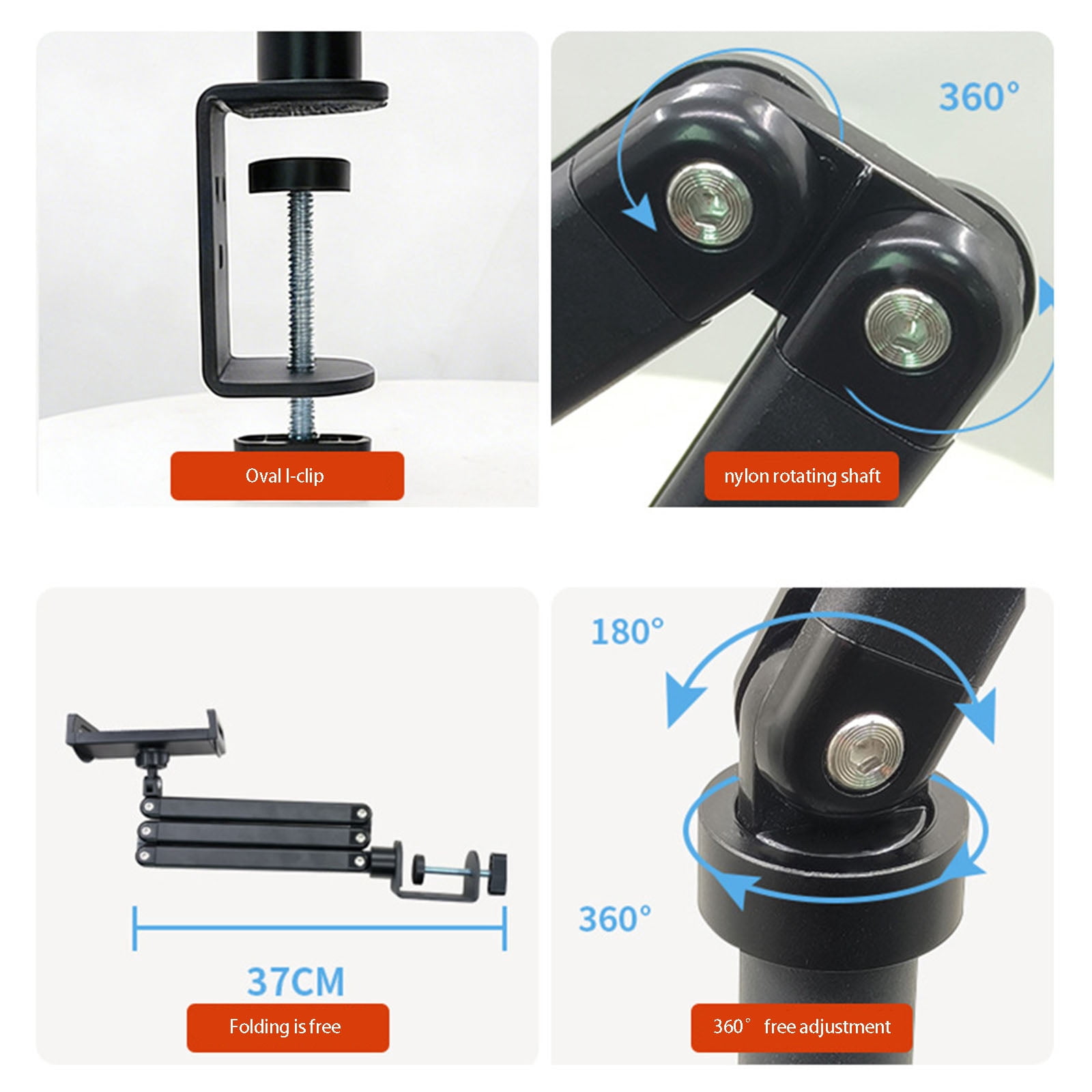 Heavy Duty Adjustable Laptop Stand With 4 Axises Lift And Rotating Base For Ergonomic Viewing