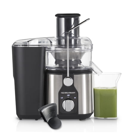 Hamilton Beach Easy Clean Juicer Juice Extractor Easy Sweep Cleaning Tool Big Mouth Chute 800 W