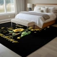thumbnail image 4 of Rectangle Area Rugs 5 x 8 Ft, Sunflower Non-Slip Residential Carpet, Vintage Botanical Indoor Crawling Mats Runner Rugs for Living Room/Dining Room/Bedroom, 4 of 8