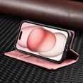 thumbnail image 5 of Case for iPhone 11 , PU Leather Magnetic Folio Cover with Card Holder,Kickstand - TPU Shockproof Durable Protective Phone Case , Pink, 5 of 14