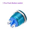 thumbnail image 7 of 1 Pcs 19mm Push Button Switch, IP66 1NO 0-250V 5A Momentary Latching Push Button Starter Light on Off Switch Self-reset, Aluminum Alloy Flat Head Blue, 7 of 7