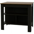 thumbnail image 1 of RST Brands Lindon Wood Modern Kitchen Island With Maple Top - Black, 1 of 6