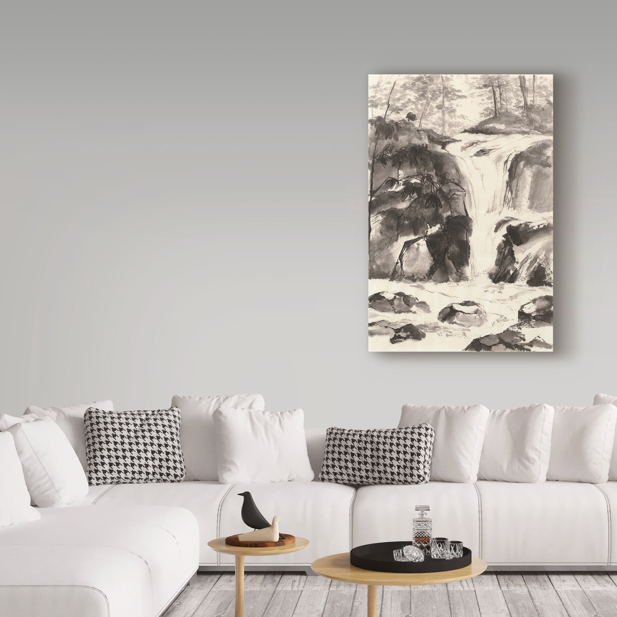 Trademark Fine Art 'Sumi Waterfall IV' Canvas Art by Chris Paschke