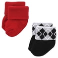 thumbnail image 5 of Little Treasure Infant Boy Newborn Socks, Tuxedo, 6-12 Months, 5 of 8