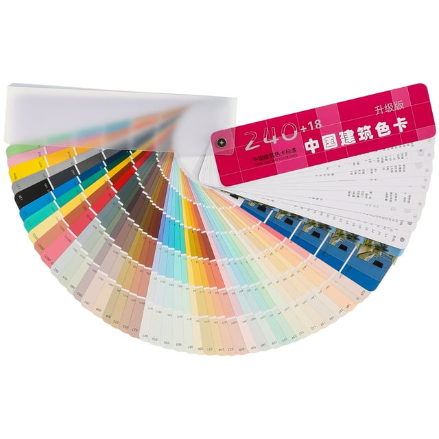 1 conjunto de arquitecturas profesionales de tarjetas de color de pintura Hojas de color para contraste de color
