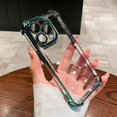 thumbnail image 1 of Luxury Transparent Shockproof Phone Case For iPhone 15 14 13 12 11 Pro Max Plus With Lens Protector Electroplate Bumper Cover, 1 of 7