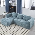 thumbnail image 2 of Modern L-shaped Modular Sectional Sofa 98.42-inch with Chaise and Side Pockets, 2 of 24