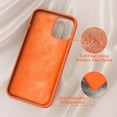 thumbnail image 5 of Compatible with iPhone 12 Pro Max Case , [Soft Anti-Scratch Microfiber Lining], Liquid Silicone Case Gel Rubber Shockproof Drop Protection Case(Orange), 5 of 16