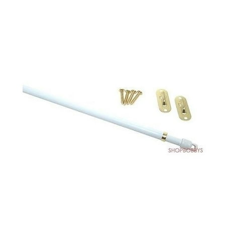 Window Sash - Classic Touch Sash Curtain Rod White - 20-36