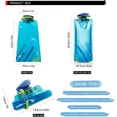 thumbnail image 2 of STONCEL 8 Pcs Bouteille d'Eau Pliable, 700ml Sans BPA Sac d'Eau Réutilisable Portable avec Mousqueton pour Sports Extérieurs, Randonnée, Aventure, Voyage, Cyclisme, 2 of 7