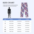 thumbnail image 4 of Logiee Skull rainbow color space Print Pajama Pants for Men,Men’s Pajama Bottoms,Mens PJ Pants with Pockets & Button Fly-Medium, 4 of 6